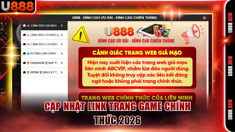 Cập nhật link trang game chính thức 2026
