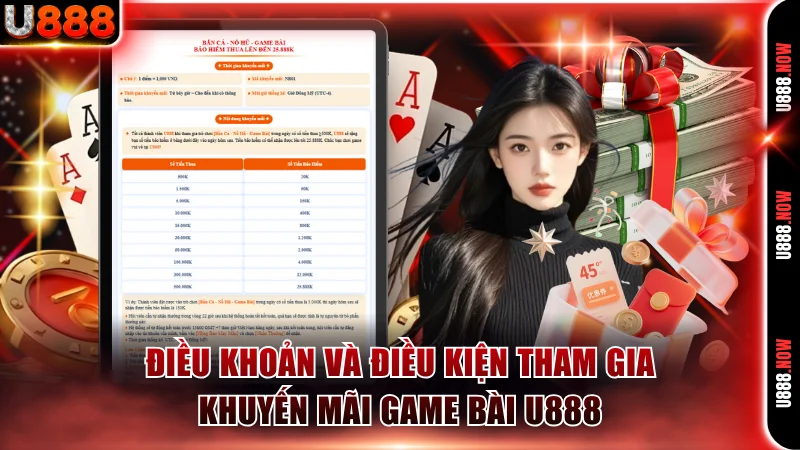 Điều khoản và điều kiện tham gia khuyến mãi game bài U888