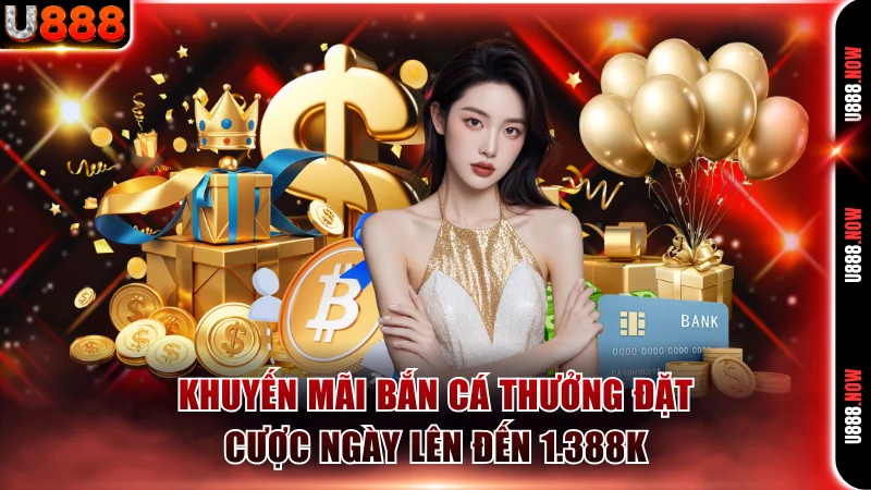 Khuyến mãi bắn cá thưởng đặt cược ngày lên đến 1.388K
