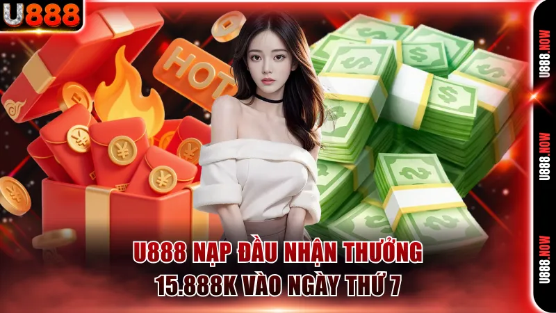 U888 nạp đầu nhận thưởng 15.888K vào ngày thứ 7