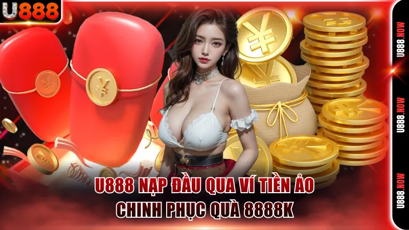 U888 nạp đầu qua ví tiền ảo chinh phục quà 8888K