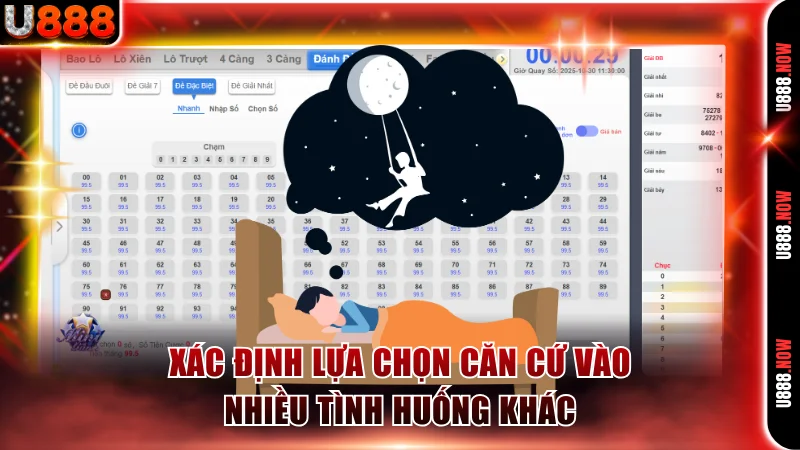 Xác định lựa chọn căn cứ vào nhiều tình huống khác